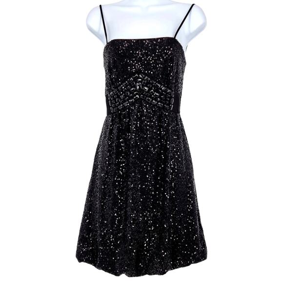 Vintage Cache Sequined Bubble Hem Mini Dress - Picture 1 of 4